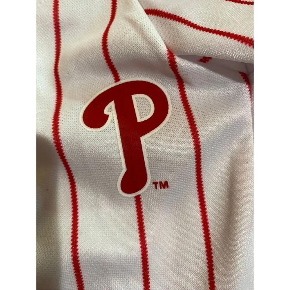 NWOT, Philadelphia, Phillys, dog, red and white striped jersey size medium